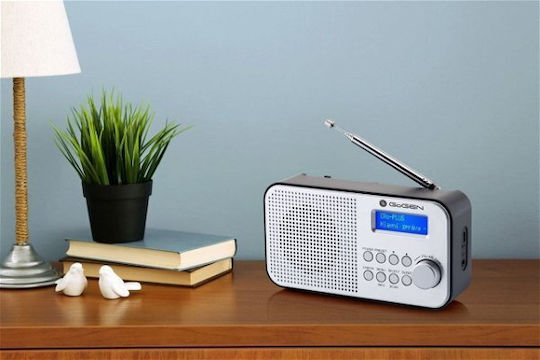 GoGEN DAB 300 N Φορητό Ραδιόφωνο Επαναφορτιζόμενο DAB+ Ασημί