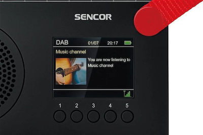 Sencor SRD Radio portabil DAB+ cu Bluetooth și USB Negru