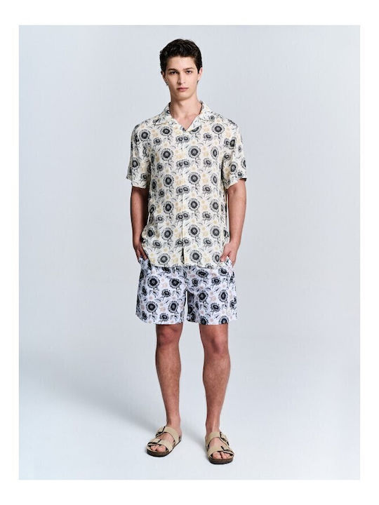 Rio Kurzärmlig Jeans Hemd Weiß