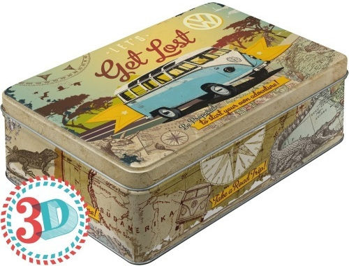 Nostalgic Art Flat Vw Get Lost Κουτί Γενικής Χρήσης με Καπάκι Μεταλλικό 23x16x7cm Nostalgic Art Flat Vw Get Lost Κουτί Γενικής Χρήσης με Καπάκι Μεταλλικό 23x16x7cm