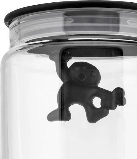 Alessi Vază Utilizare Generală Cu Capac Sticlă Neagră 700ml