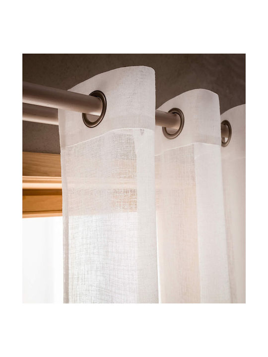 Gofis Home Grommet Curtain Combe Beige 140x280cm