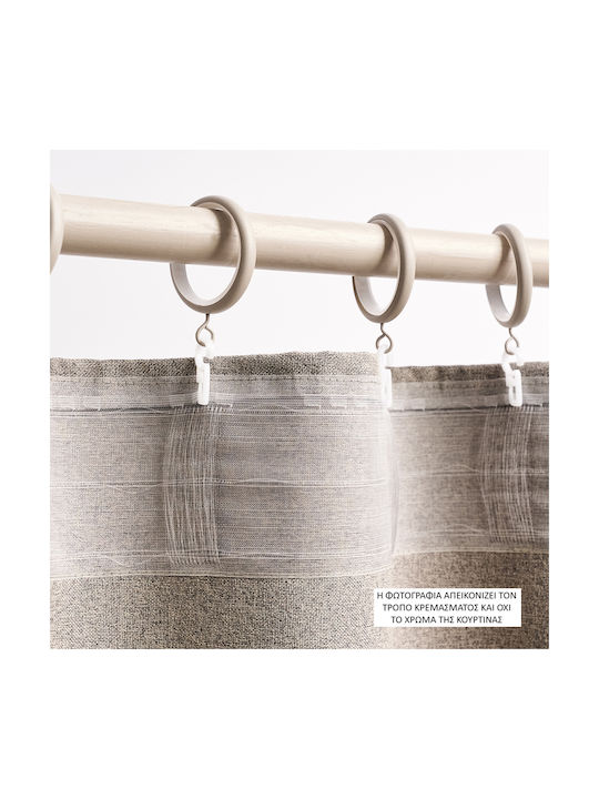 Gofis Home Perdea Cu Coafură Combe 05 Off White 140x295 Cm