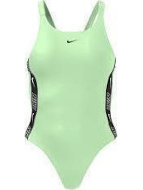 Nike Kinder Badeanzug Einteilig Grün
