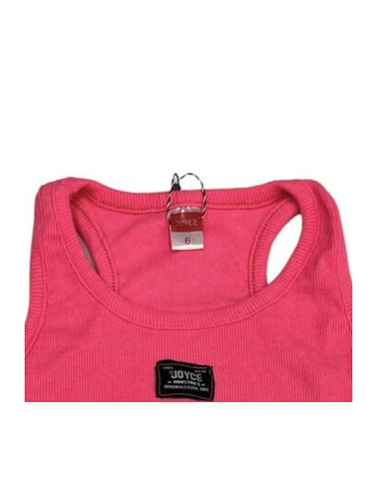 Crop Top pentru copii Fără mâneci Coral