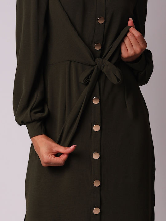 Ax Paris Midi Kleid Green