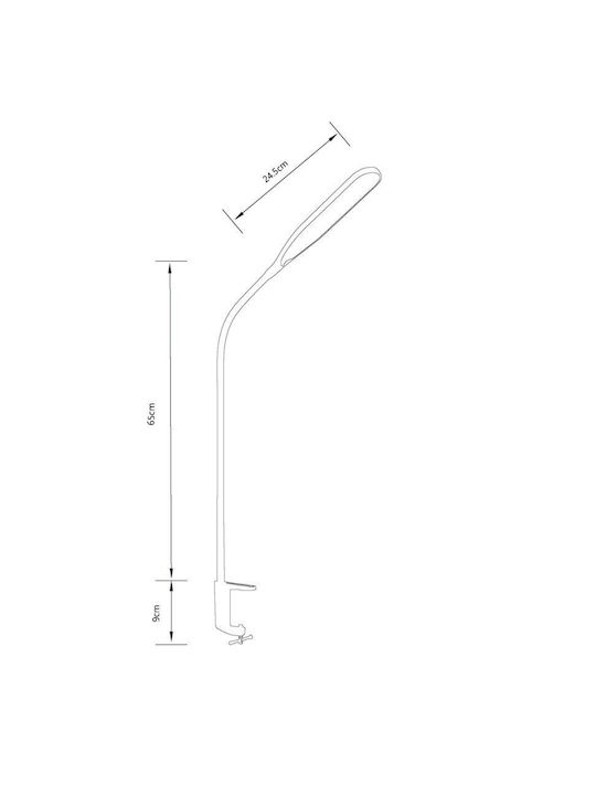 Spot Light Διακοσμητικό Φωτιστικό LED Ρυθμιζόμενο Λευκό