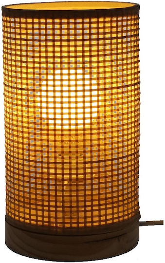 Dekorative Lampe mit Fassung für E14 Lampe Braun Dekorative Lampe mit Fassung für E14 Lampe Braun