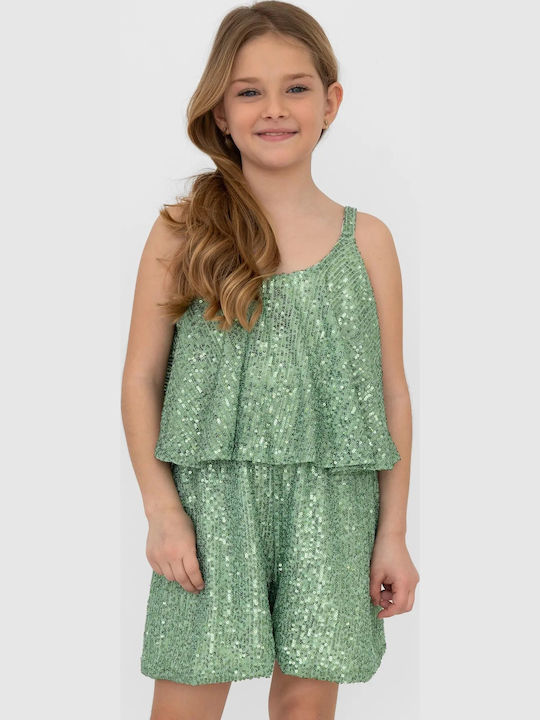 Kids' Fabric Jumpsuit Shorts/Bermudas Bay Leaf Mint
