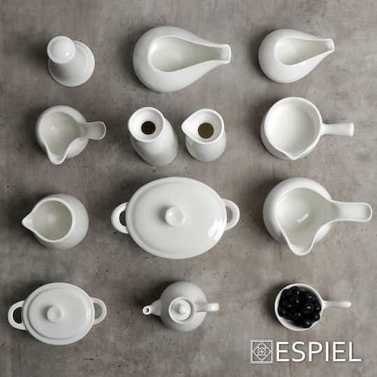 Espiel Siders Θηκη Οδοντογλυφιδες Καπακι Ivory 6,5χ6,5χ7,2εκ
