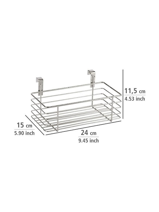 Wenko Κρεμαστό Ράφι Μεταλλικό 24x15x11.5εκ. Ασημί