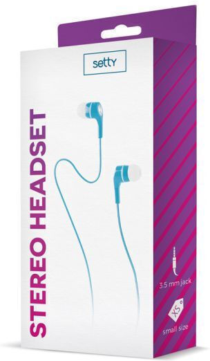 Setty Ohrhörer In Ear Stereo Headset Blau