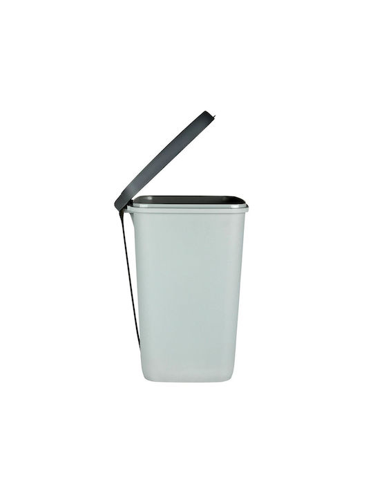 Curver Plastic Waste Bin with Pedal Gray 20lt