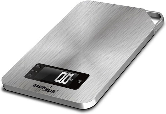 Green Blue Digital Kitchen Scale Up To 5kg Silver