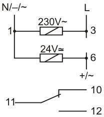 F&F Διακόπτης Ράγας 24V 10A