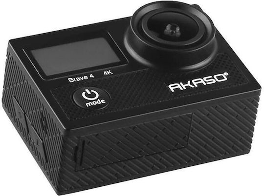 Akaso Brave 4 Action Camera 4K Ultra HD Underwater (with Case) Accessories Kit with Screen 2" and Wi-Fi Black