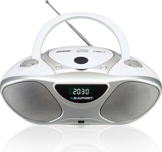 Blaupunkt Boombox BB14WH Φορητό Ηχοσύστημα με CD / USB / Ραδιόφωνο Λευκό