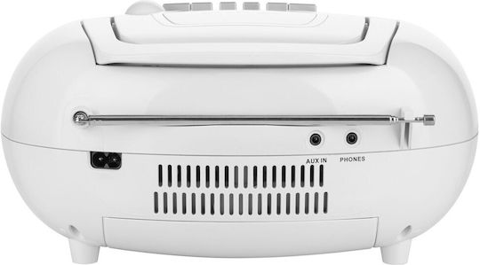 JVC Portable Sound System with CD White