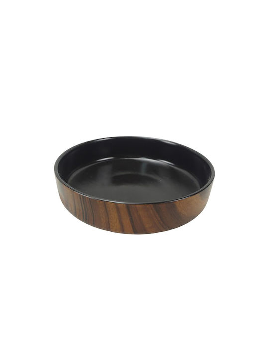 Oriana Ferelli Fruit Bowl Metallic Black 25.5x25.5x7.5cm