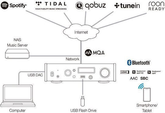 Teac NT-505-X DAC with USB Input Black