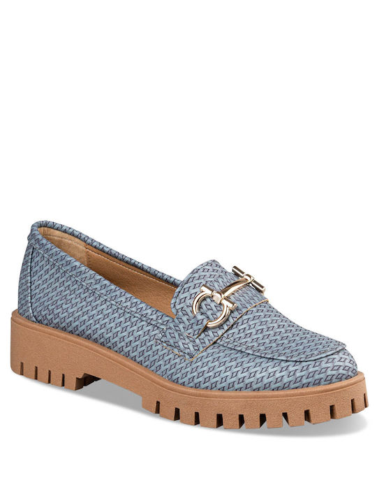 Envie Shoes Damen Loafers in Blau Farbe