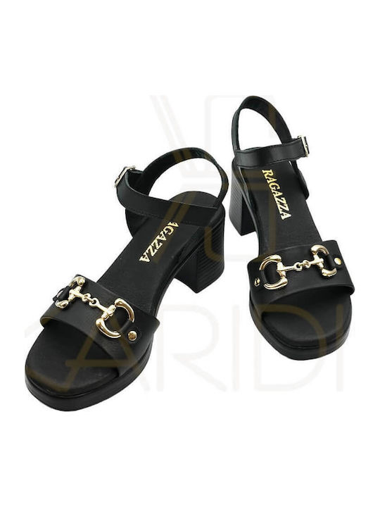 Leather Sandals Anatomic Black