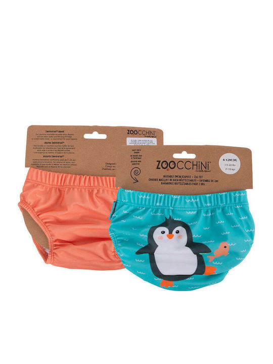 Zoocchini Kinder Badeanzug Schwimmwindel Hellblau