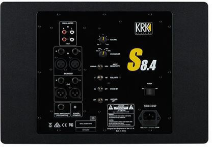 KRK S8.4 H00KR00047 Active Subwoofer with Speaker 8" 109W Black