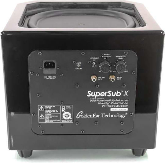 GoldenEar SuperSub X Active Subwoofer with Speaker 8" 1400W Black