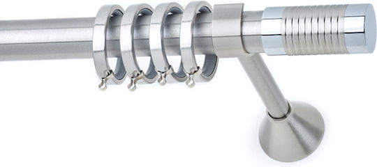 Bare pentru perdele Metalic Shape Dublu de către Rail cu Diametrul de 30mm Lungime 300cm Nichel Satinat A298875_16793 Bare pentru perdele Metalic Shape Dublu de către Rail cu Diametrul de 30mm Lungime 300cm Nichel Satinat A298875_16793