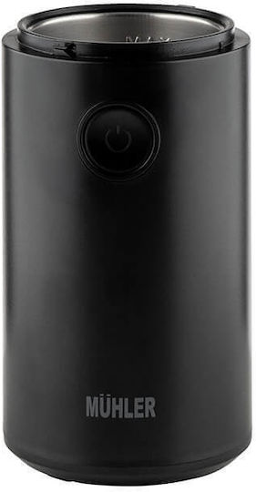 Muhler Electric Coffee Grinder 130W for 30gr Beans Black