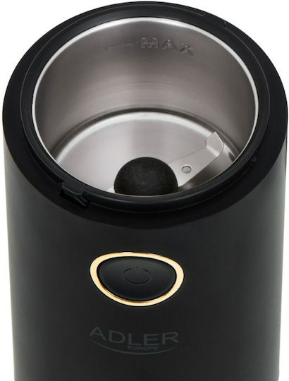 Adler Electric Coffee Grinder 150W for 75gr Beans Black