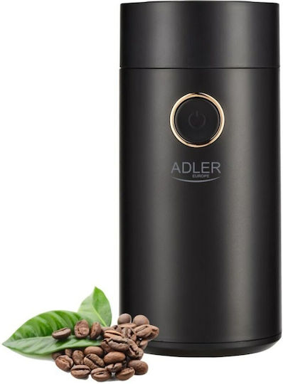 Adler Electric Coffee Grinder 150W for 75gr Beans Black