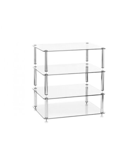 Custom Design Discrete Мебел за Hi-Fi черно стъкло 52.5x58.5x40см
