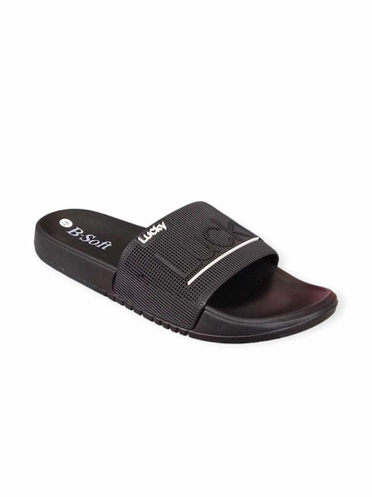 B-Soft Men's Slides Black