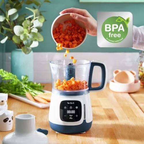 Tefal Yummy Gourmet Multifunctional Food Processor 600W with Bowl Capacity 800ml and Blender Jug Capacity White