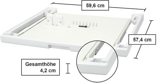 Bosch WTZ11400 Connector For Washer/Dryer made of Metal with Drawer 59.6x57.4εκ. 1pcs
