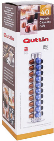 Quttin Metalic Stand de depozitare S2204277 pentru 40 capsule 11.5x11.5x37cm S2204277