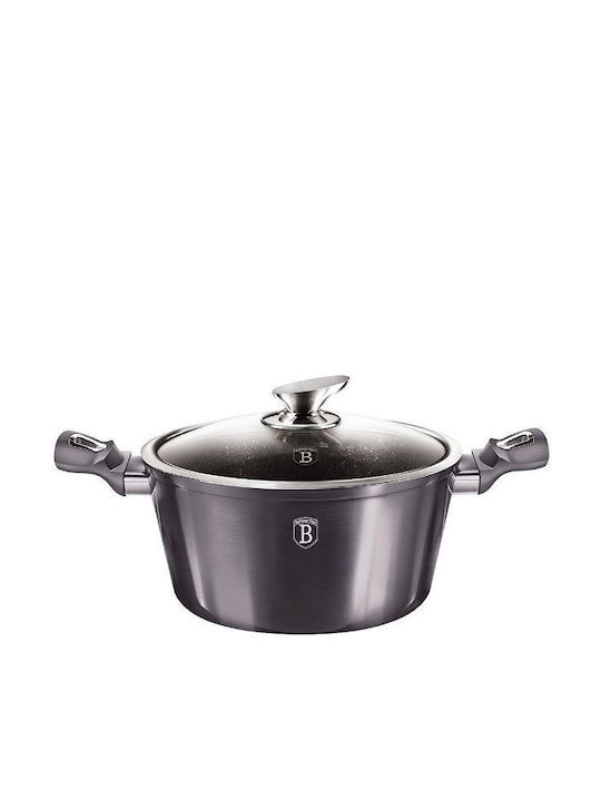 Berlinger Haus Metallic Line Cookware Set Made of Aluminum Carbon Pro with Stone Coating 6 Pieces