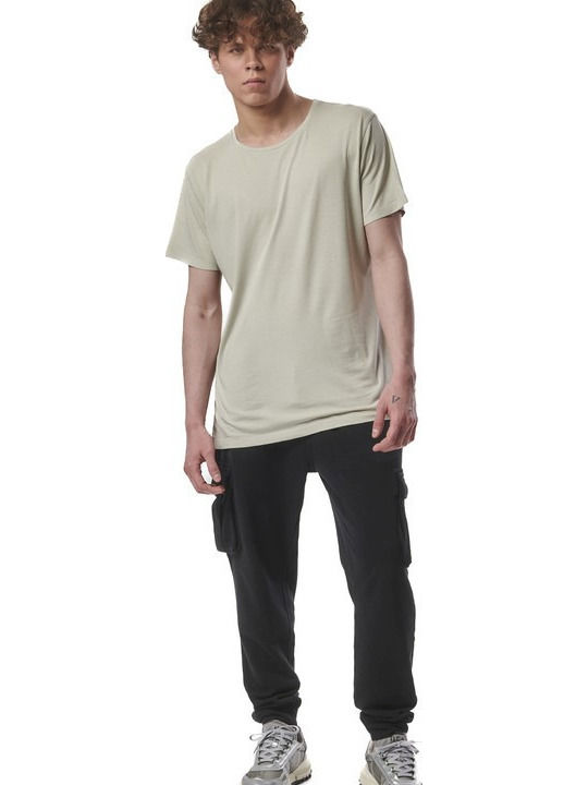Cargo Sweatpants with Elastic Black