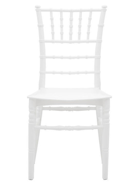 Catering-Stuhl Polypropylen White 40x44x85εκ.