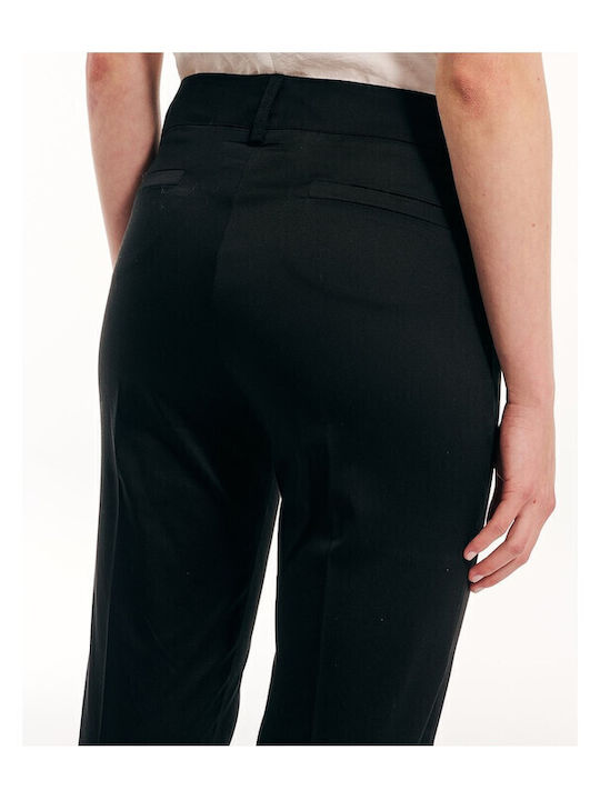 Women's Fabric Trousers Black