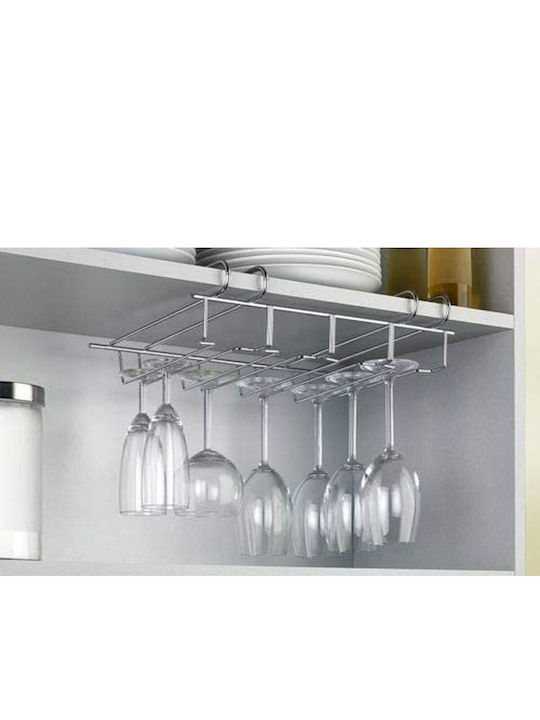 BigBuy Pahare de Vin pentru Nuntă din Metal Gri 1buc