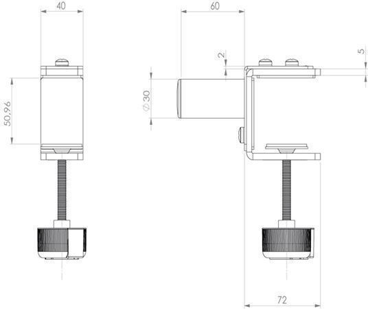QuikLok 10.00213 Clamp Support for Musical Instrument Stands