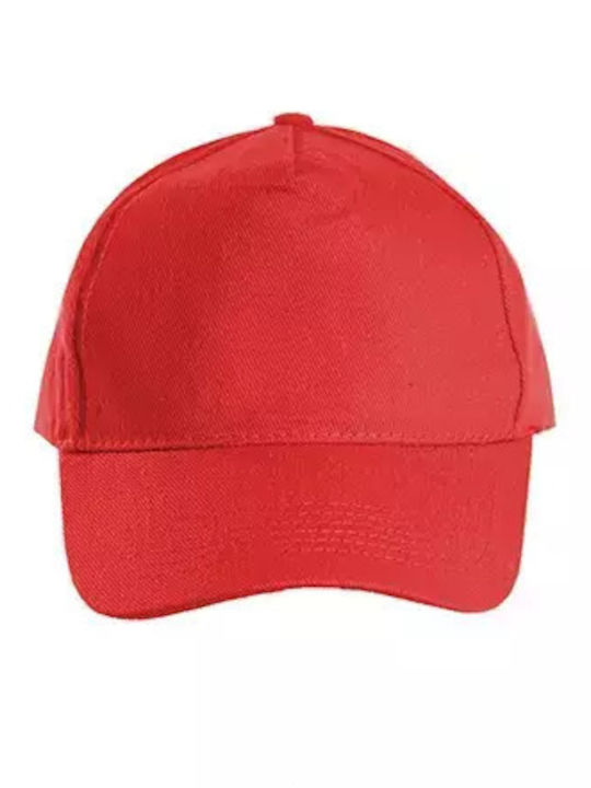 Mercan Παιδικό Καπέλο Jockey Υφασμάτινο Κόκκινο