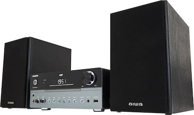 Aiwa Sistem audio MSBTU-700DAB 50W cu CD Player și Bluetooth Alb