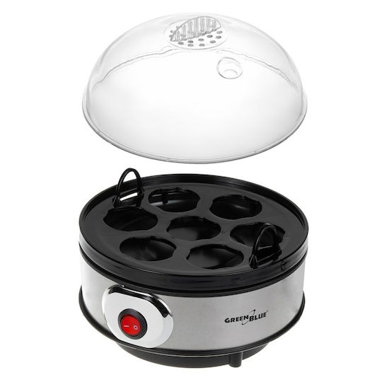 Green Blue Egg Cooker 7 Positions 400W Silver