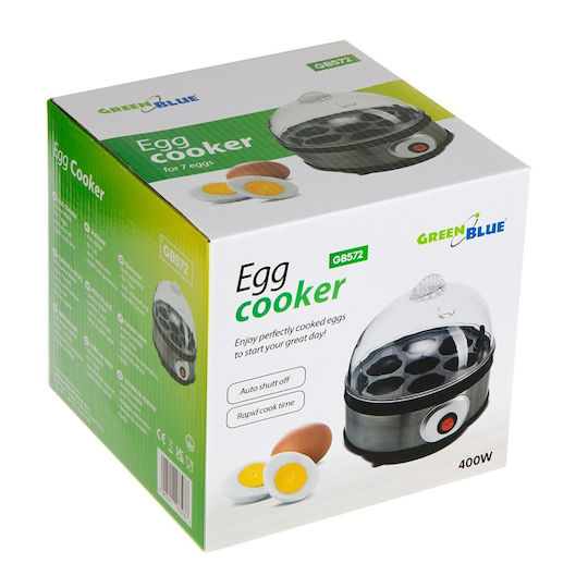 Green Blue Egg Cooker 7 Positions 400W Silver