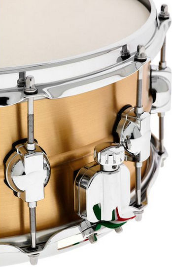 DS Drum Ταμπούρο Μεταλλικό Seamless Brass Snare 14" x 6" Χρυσό