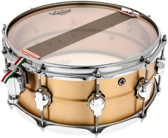 DS Drum Ταμπούρο Μεταλλικό Seamless Brass Snare 14" x 6" Χρυσό